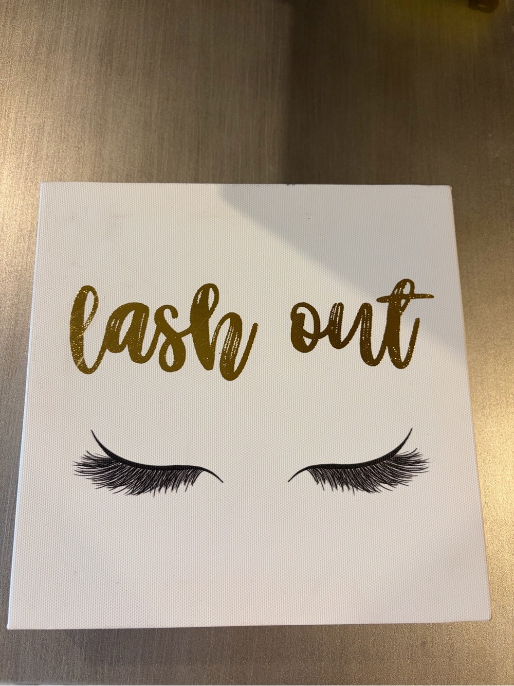 Lash Out Wall Art Canvas - Gold and Black